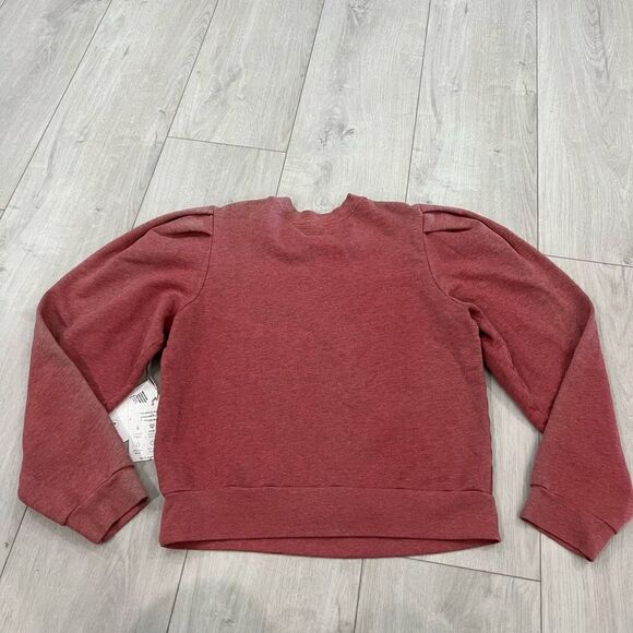 ÉTICA Lysse Pleat Sleeve Top In Grenadine Heather size M - Picture 4 of 10